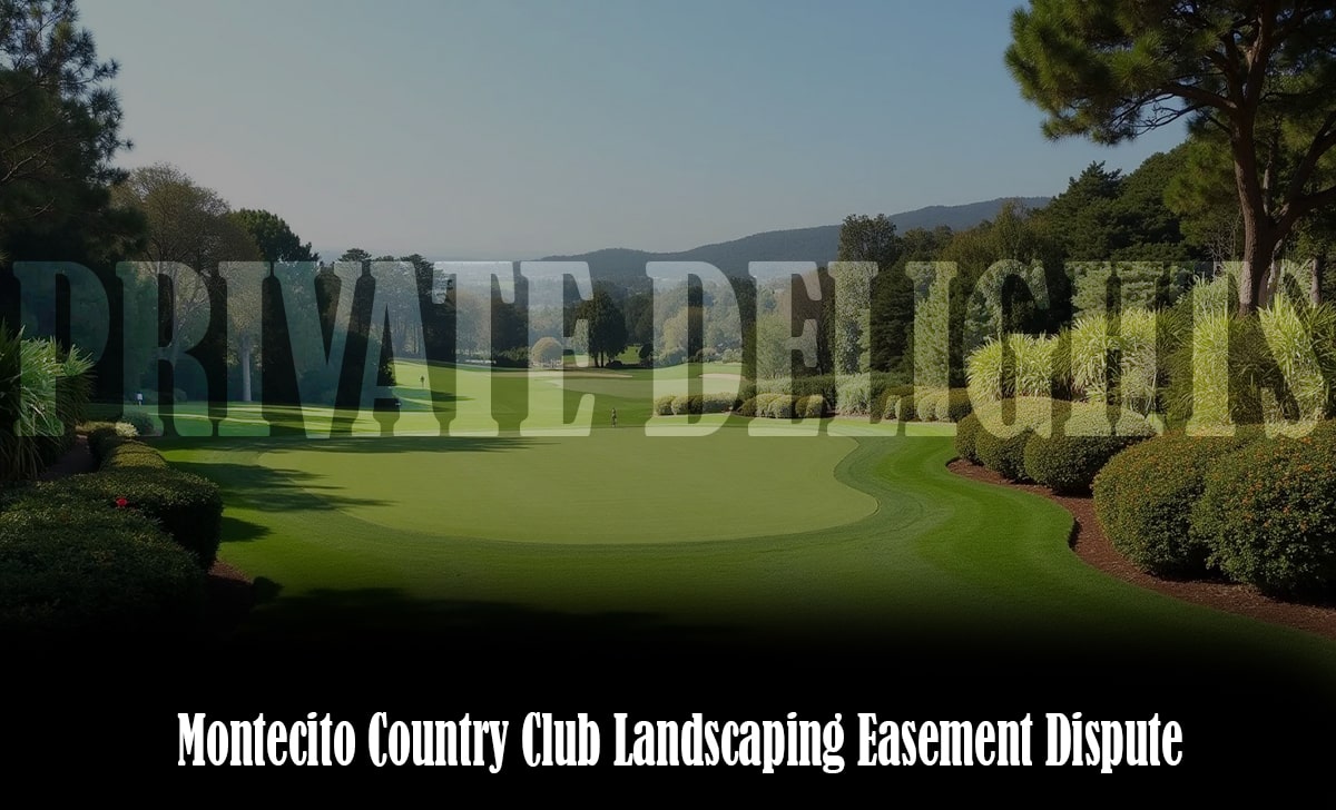 Montecito Country Club Landscaping Easement Dispute